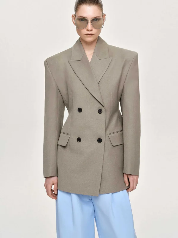 Sale Source Unknown Blazer Croise Messi, Dune