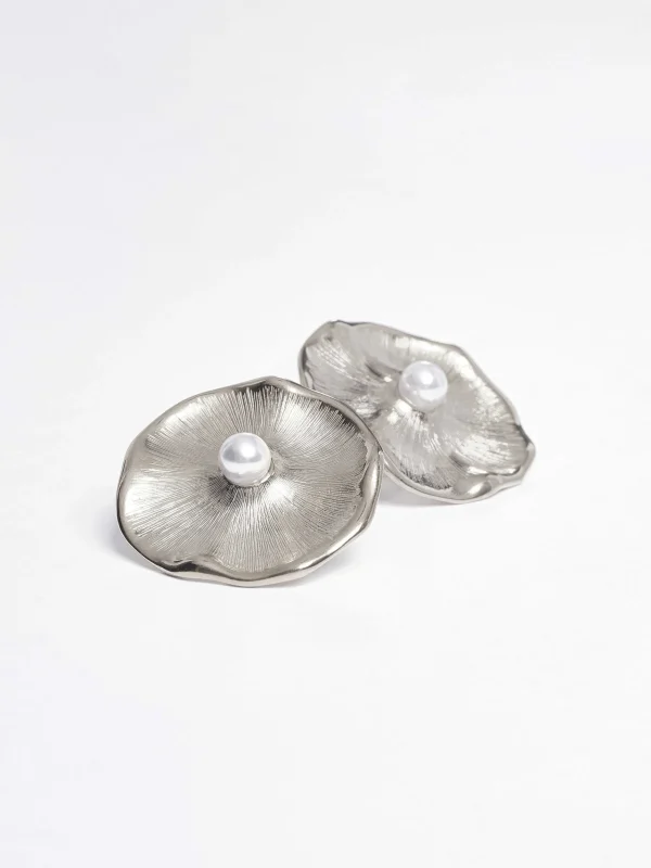 Clearance Source Unknown Boucles D'Oreilles A Tige Jardin, Argent