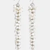 Online Source Unknown Boucles D'Oreilles Pendantes En Perles, Blanc