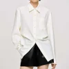 Outlet Source Unknown Chemise A Taille Ajustee, Albatre