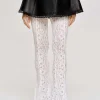 Flash Sale Source Unknown Pantalon En Dentelle Chantilly, Blanc
